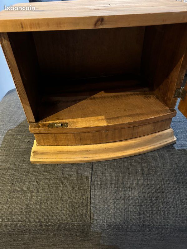 Petit meuble ancien chevet bois année 30/40 (image 2)