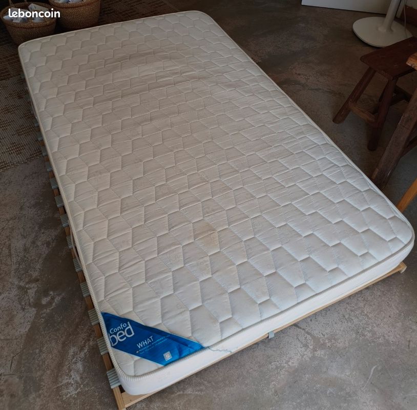 Sommier et matelas 120x200 (image 1)