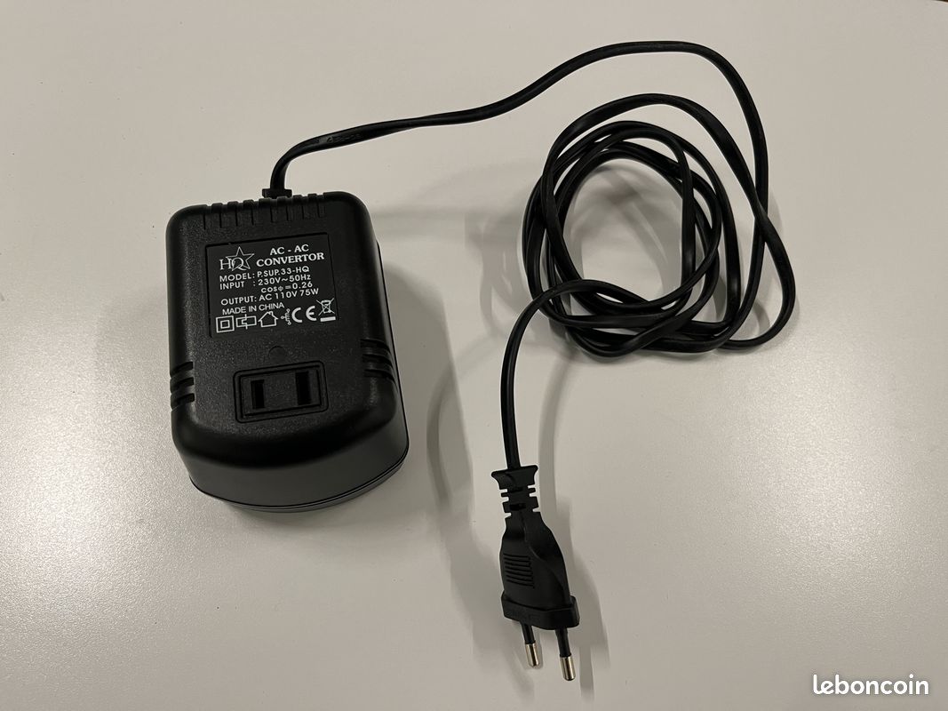 Transformateur 230V à 110V - Occasion En Excellent état, Jamais Utilisé, Manque Juste La Boîte D'origine