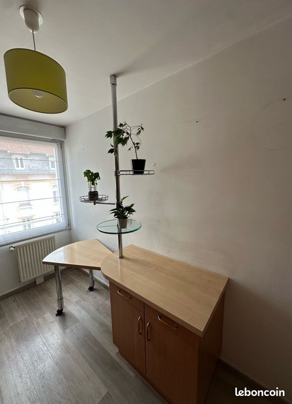 Vintage : Ensemble meuble + table amovible + colonne et chaises / Idéal pour petite cuisine (image 3)