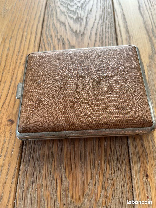 tui  cigarettes vintage blason Corse cuir - Accessoires & Bagagerie