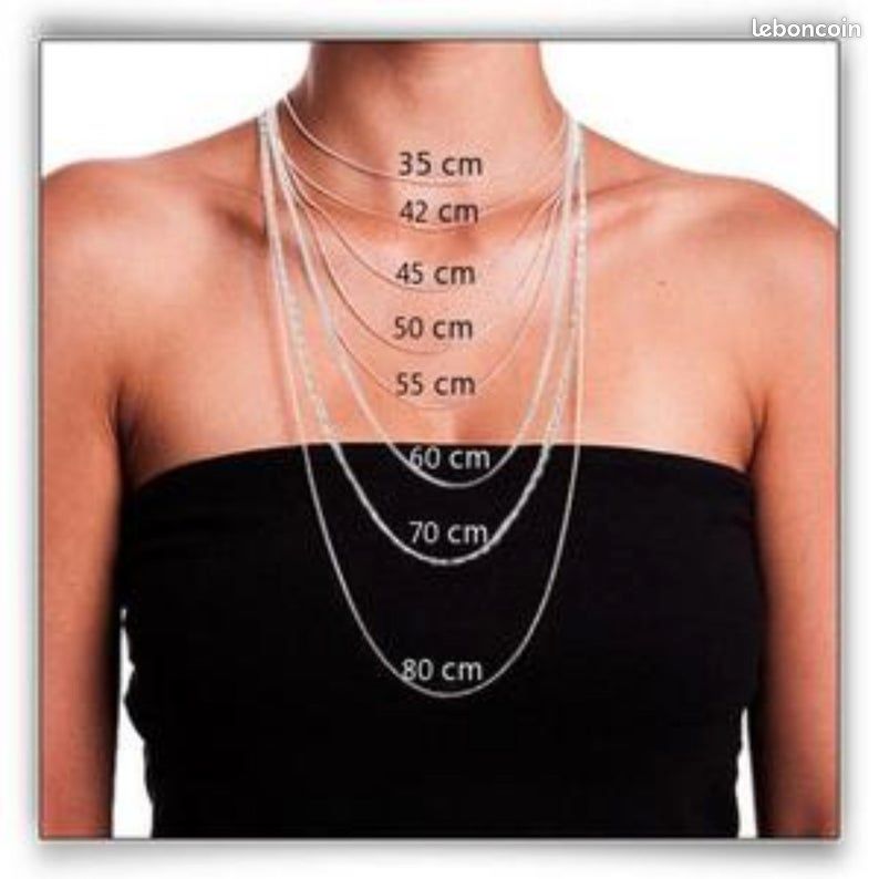 Collier en fil acier noir 1mm avec fermoir à visser, 45cm (image 3)