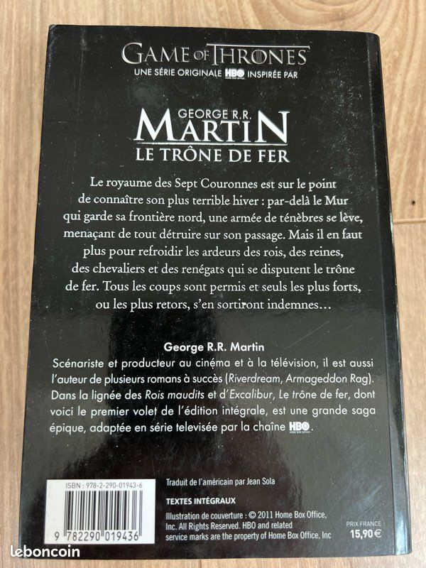Le trône de fer intégrale 1 GEORGE R.R. MARTiN (image 2)