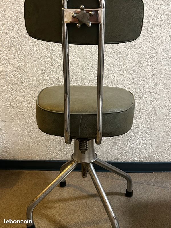 Lot de fauteuils et chaises vintage année 70 (image 13)