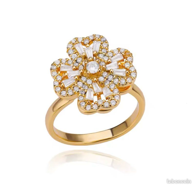 Bague Bohème Réglable Multi-Rangs Dorée - Bijoux Des Lys, Neuf Avec Étiquettes