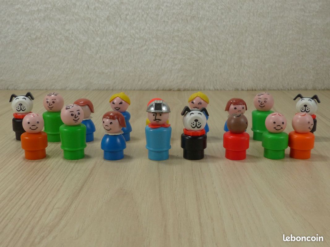 Fisher Price - Little People - Lot Figurines et Accessoires - Jouet Vintage