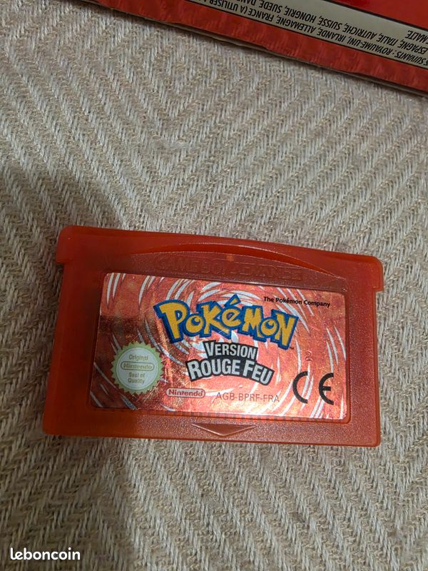 Pokémon Version Rouge Feu (Fire Red) - GBA - Japonais - Testé - Occasion
