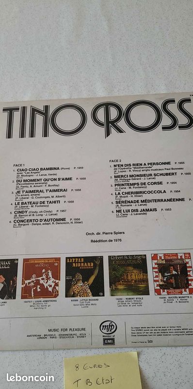 Vinyles E.MACIAS T. ROSSI C.FRANCOIS 33T (image 11)