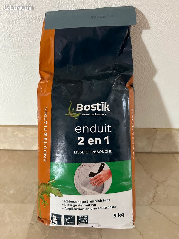 Enduit reboucheur lissage Bostik 5 Kilos (image 1)