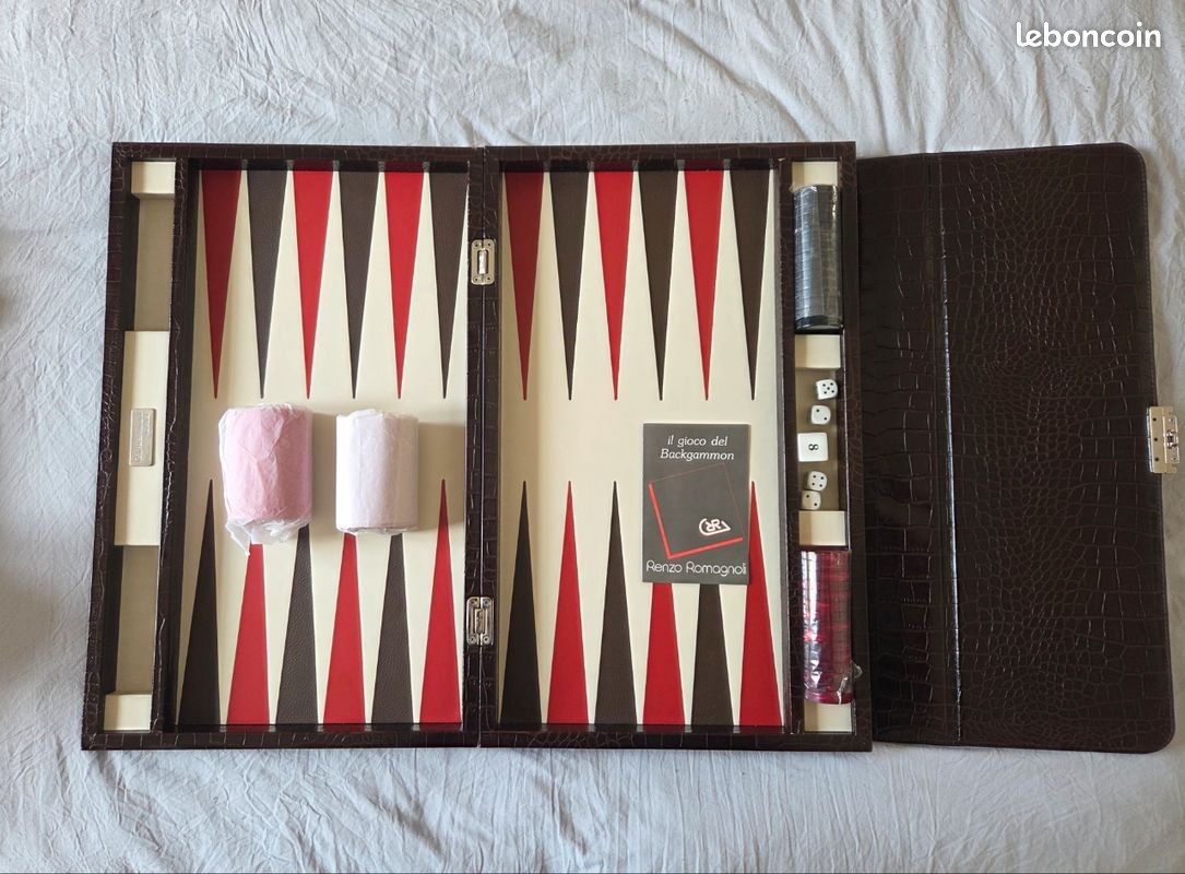 Renzo Romagnoli Backgammon de luxe - Jeux & Jouets
