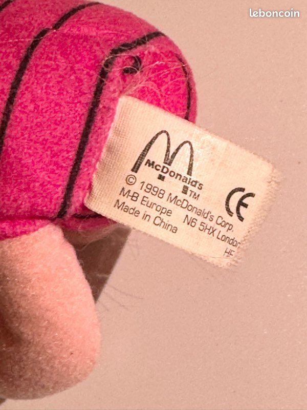 Peluche Porcinet Disney McDonald's Jeux Jouets