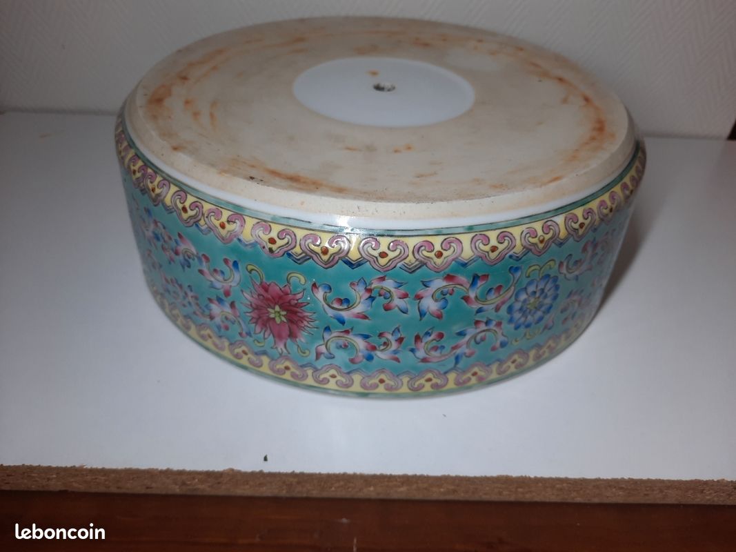 Ancienne Jardiniere Chinoise Porcelaine (image 12)