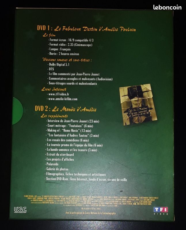 Edition Collector - Le Fabuleux Destin d'Amélie Poulain - Coffret 2 DVD Film (image 3)