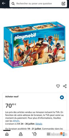 Pierre Précieuse Playmobil - Réf. 25 - Accessoire Figurine - Occasion Très Bon état