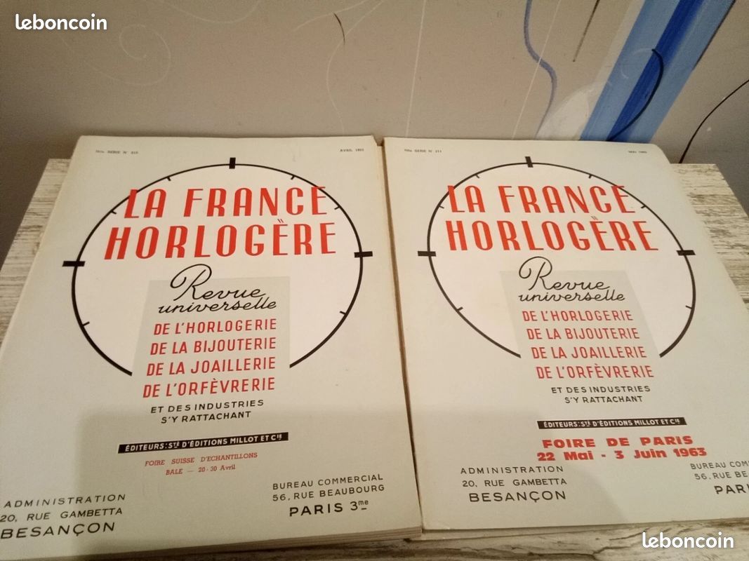 Revue la France horlogère . Année 1963. Rare (image 7)