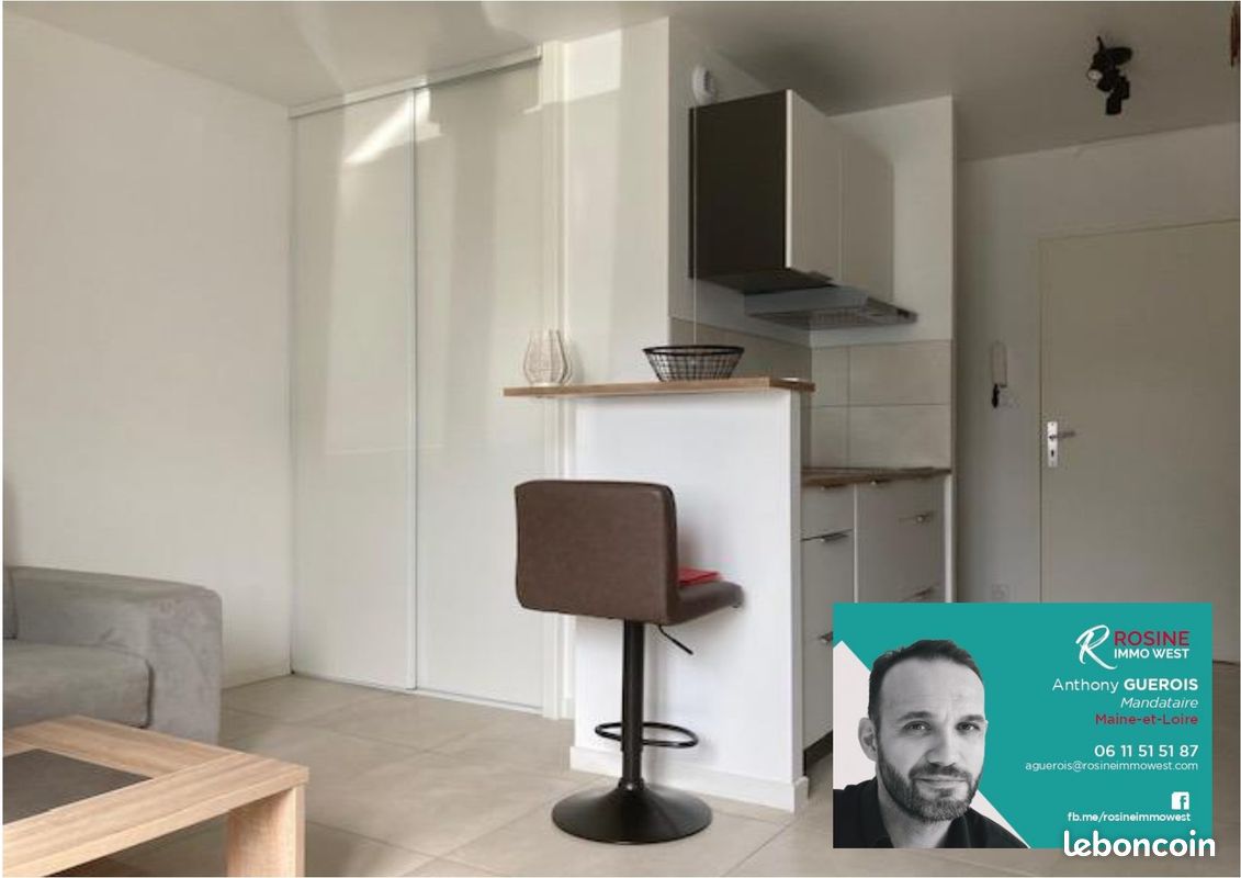 Appartement 1 pièce 21 m² · à Angers · 21 m² · 630 €/mois