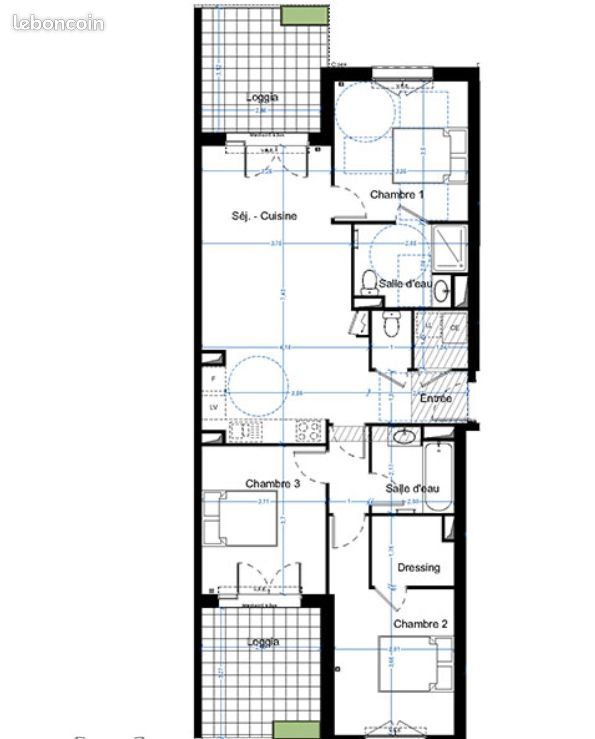 Appartement 4 pièces 85 m² (image 3)