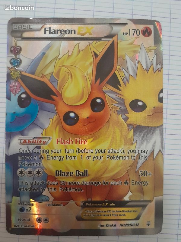 Carte pokemon Flareon EX (image 1)