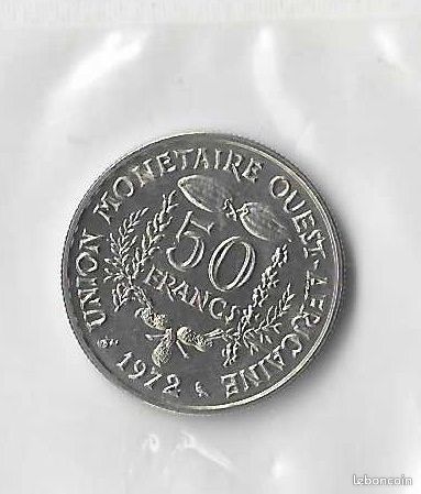 Essai 50 F Banque centrale des états de l'Afrique de l'ouest 1972 (image 1)