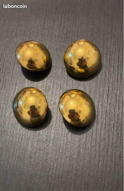 Lot De 5 Boutons En Métal Bronze Vieilli De Qualité Supérieure Pour Dirndl Marron Fabriqué En Allemagne, Bronze, 20 Mm