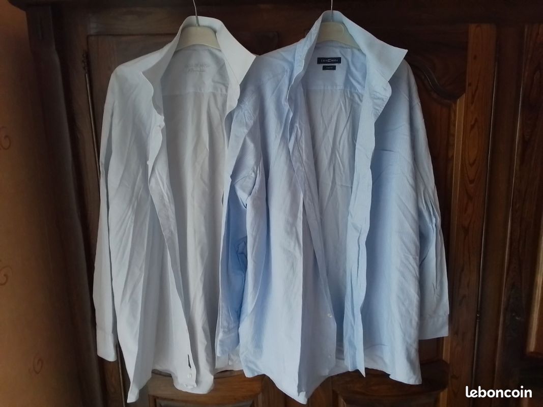 2 chemises homme CASA MODA T.46. TBE (image 1)