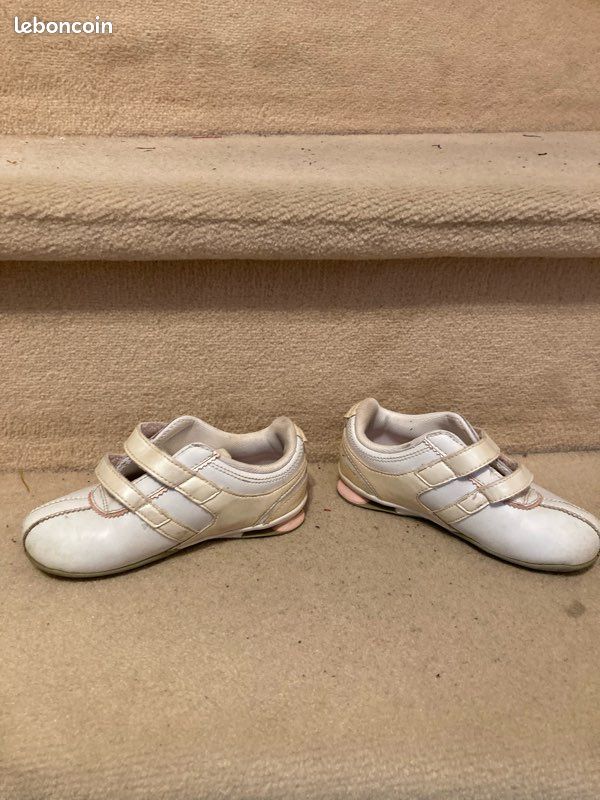 Baskets Nike à scratch taille 25 rose blanc (image 2)