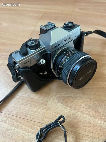 Appareil Photo Argentique Praktica MTL5 + 2 Objectifs Pentacon - Miroir Taché, Pour Pièces