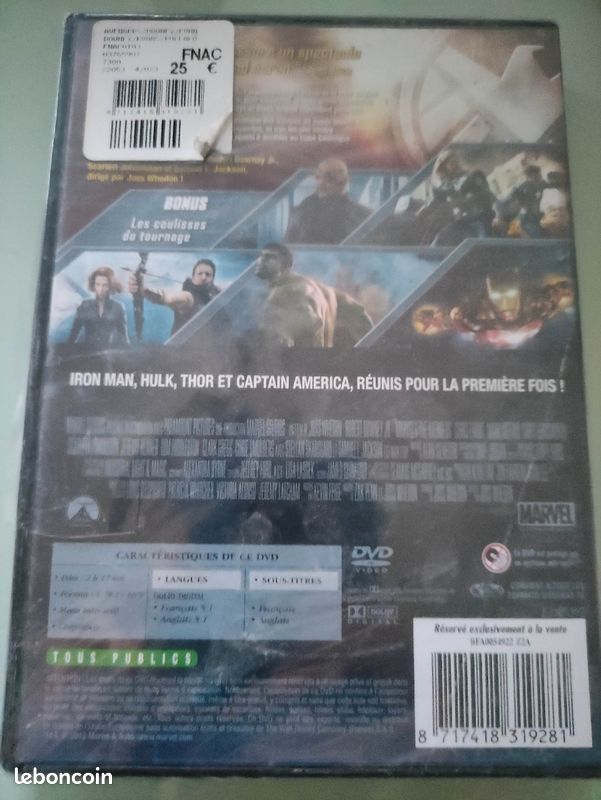 DVD Marvel Avengers (image 2)