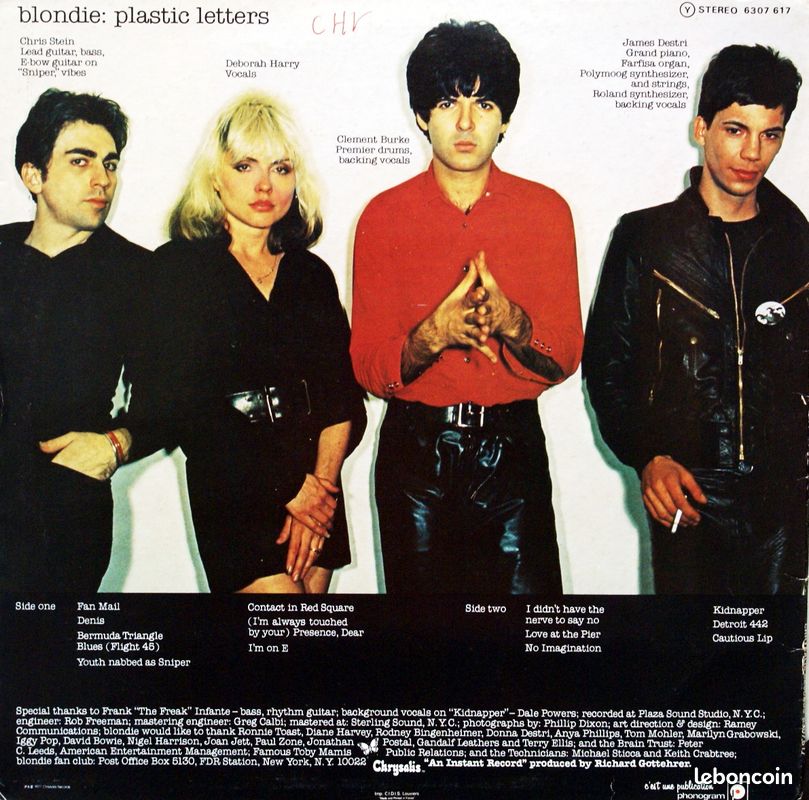 Blondie "Plastic Letters" 1978 - 33t vinyle (image 2)