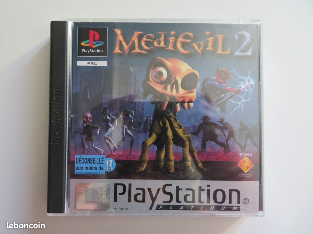Jeu PS1 Medievil Version Promo Presse - PAL - Très Bon état - Jeu Rare Collection