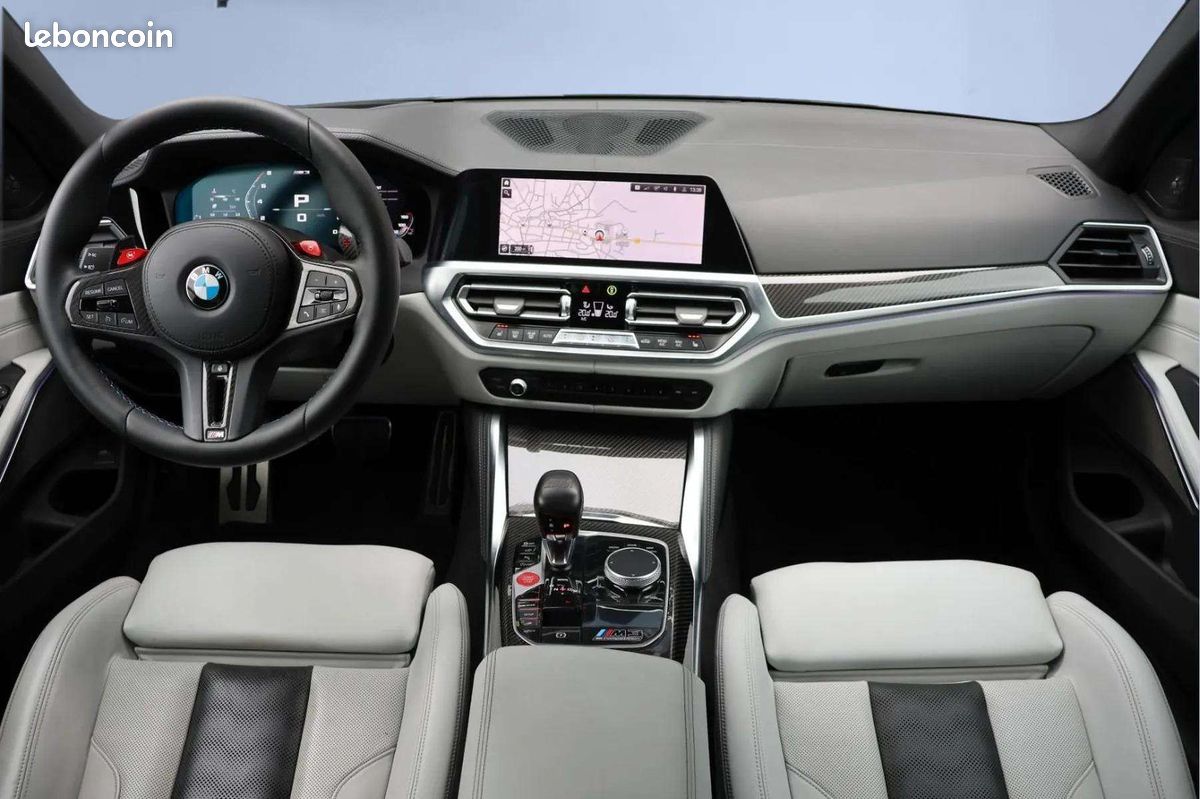 BMW M3 Competition 510 ch * Carbone Extérieur * Laserlight * Harman Kardon * HUD * Brooklyn Grey (image 13)