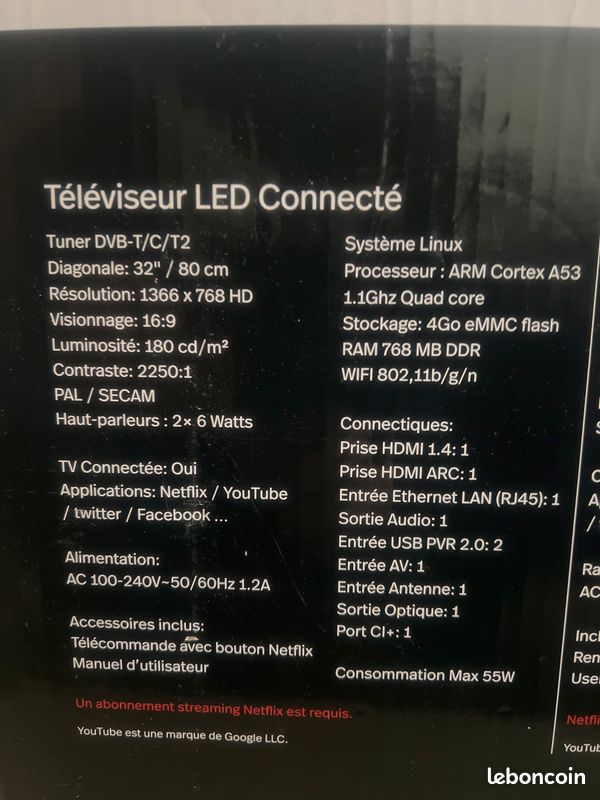 TV 32 pouces (image 5)