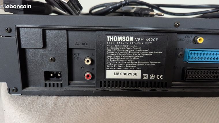 magnétoscope thomson chroma pro ii vph 6920f pal secam ntsc
