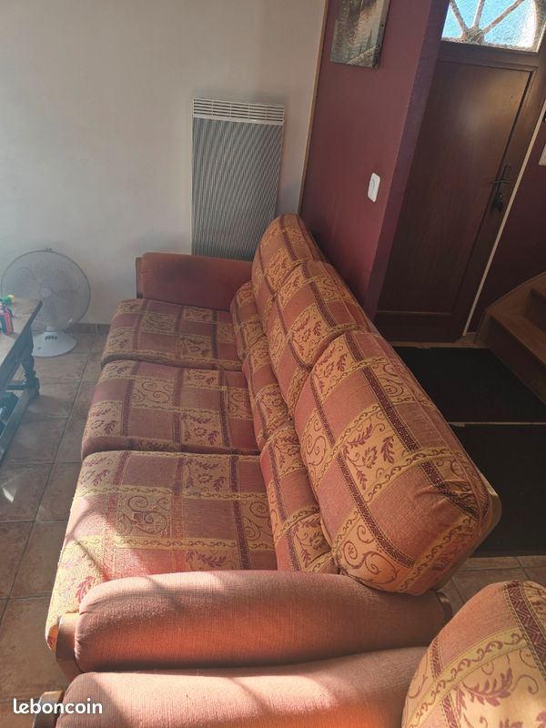 Canapé +2 fauteuil + un pouf (image 4)
