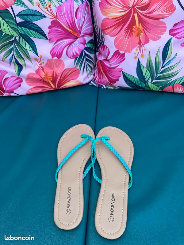 Tongs 41 turquoise (image 1)