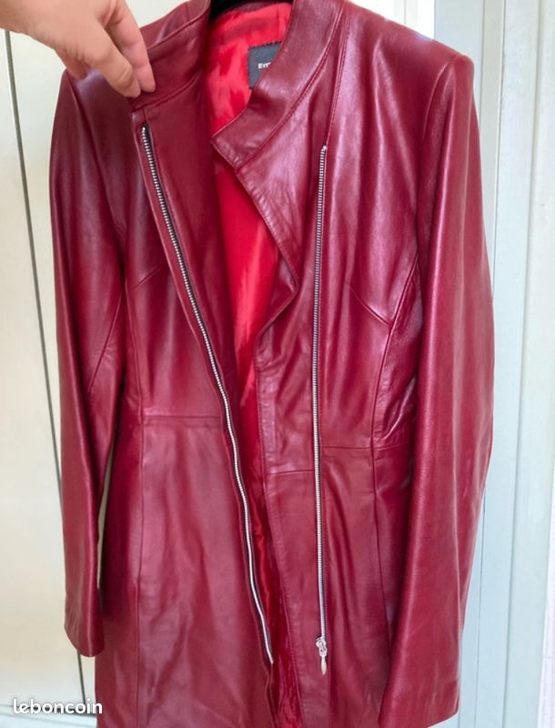 Veste Emporium longue cuir Femme Vêtements