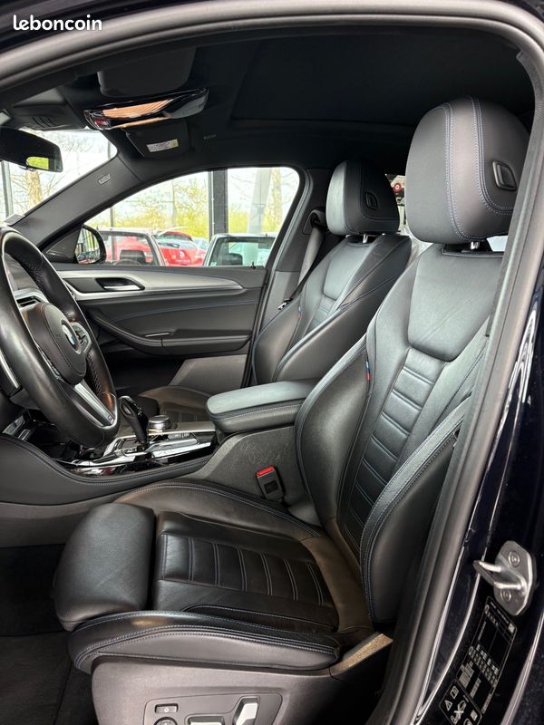 BMW X4 M40i 354CH Carbonschwarz Entretiens complets BMW Attelage Toit Ouvrant Harman Kardon Sièges électriques Caméra 360 21P Garantie 6 ans 559/mois (image 4)