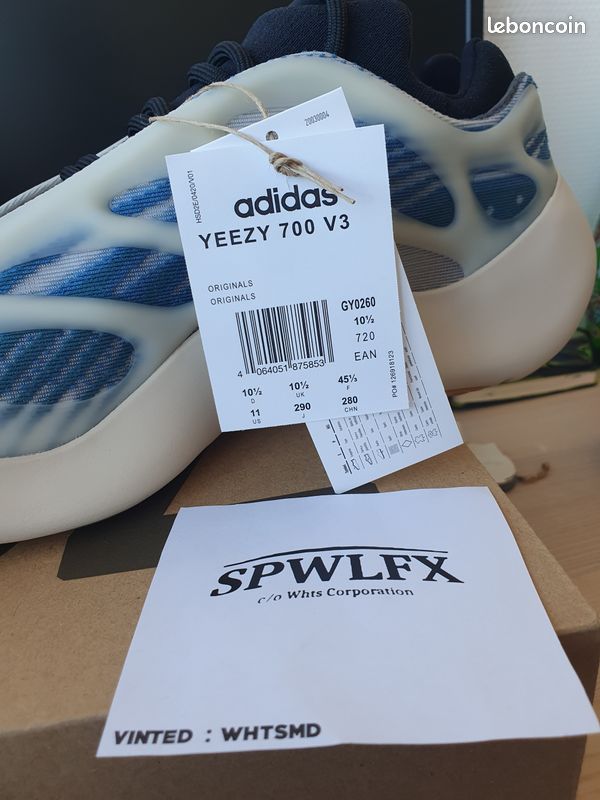 Baskets Yeezy 720 V3 Kyanite Taille 42 - Bleu - Neuf Sans Boîte - Modèle Sportif Homme