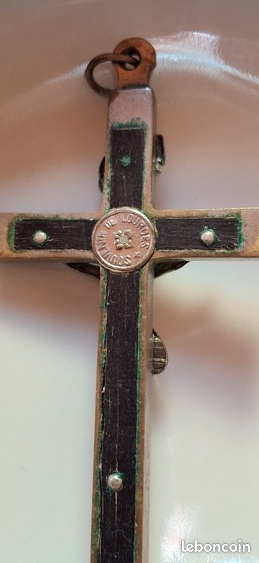 Matrice Ancienne De Croix Pectorale – Moule En Fer – Catholique Religieux