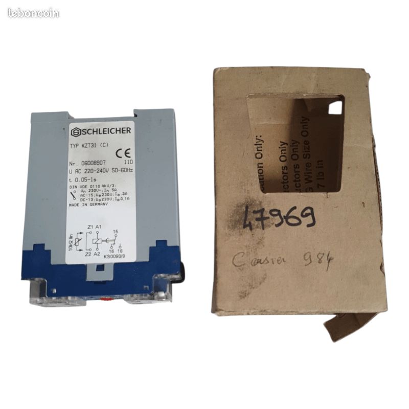 Rel&egrave; Temporizzatore SCHLEICHER KZT11 230V 1.5-30S 06012802 293 077 - Usato Funzionante