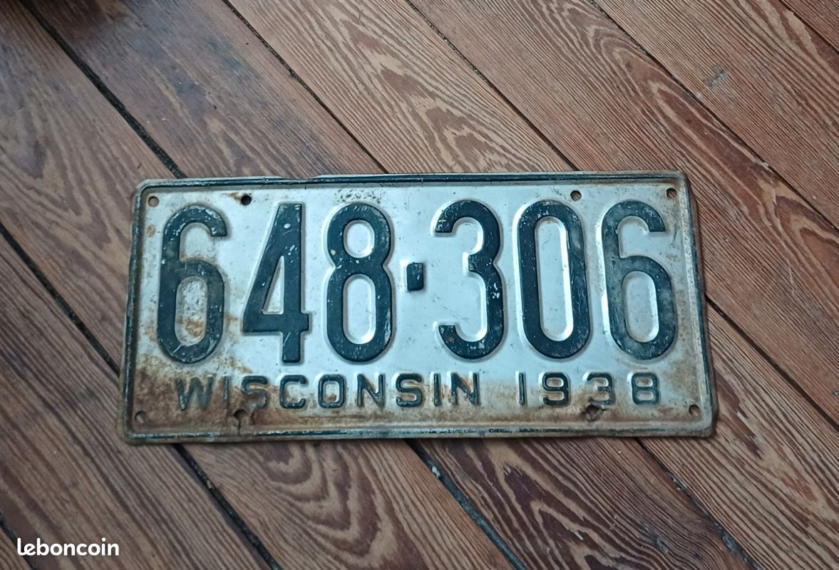 Lot De 10 Plaques D'immatriculation Anciennes Indiana (USA) - Années 1951 à 1983 - Occasion Rouillées