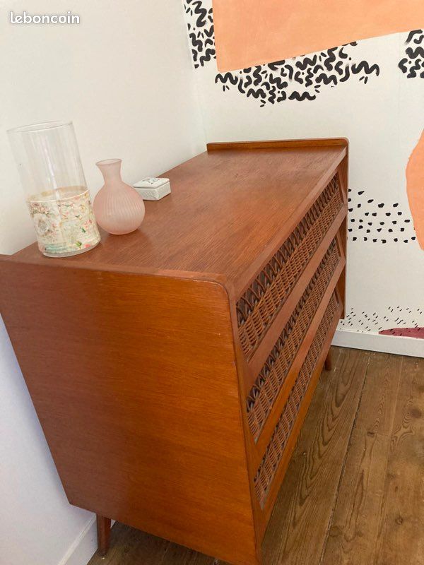 Commode bohème rotin (image 2)