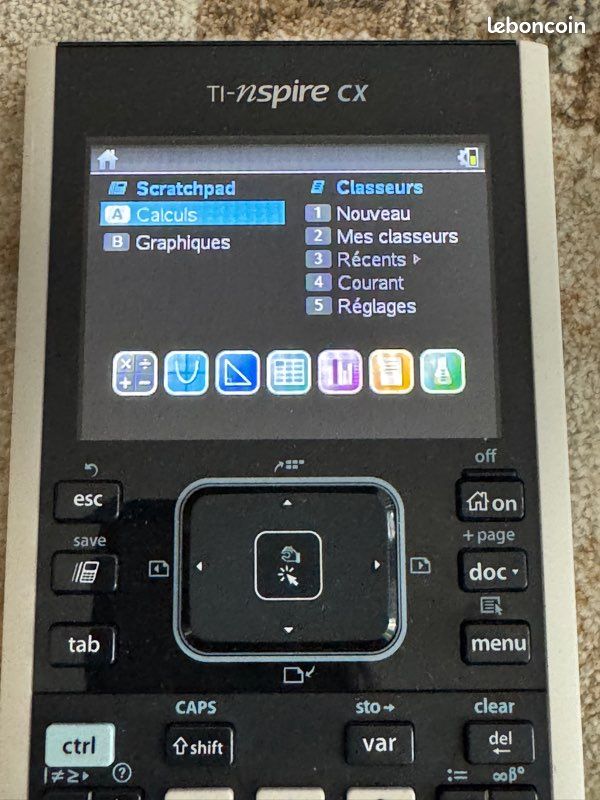 Calculatrice Texas Instruments TI-Nspire CX CAS, Graphique, état Très Bon, Occasion