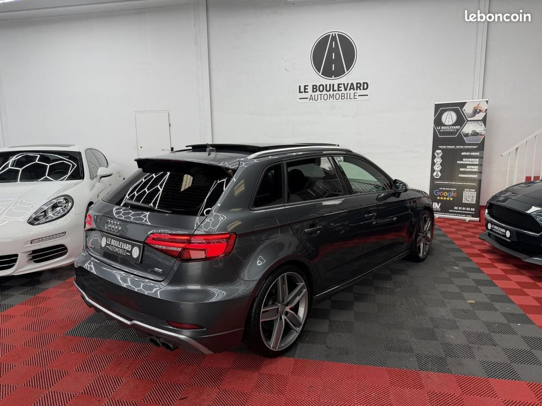 AUDI S3 (334EUROS/MOIS) 8V ABT Sportback 2.0 TFSI 380CV TOIT OUVRANT/SIEGE CHAUFFANT (image 5)