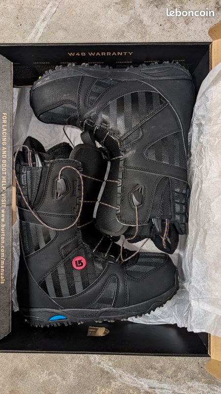 Bottes De Snowboard Burton Emerald Femme - Noir - Taille US 8 / EU 40 - Occasion