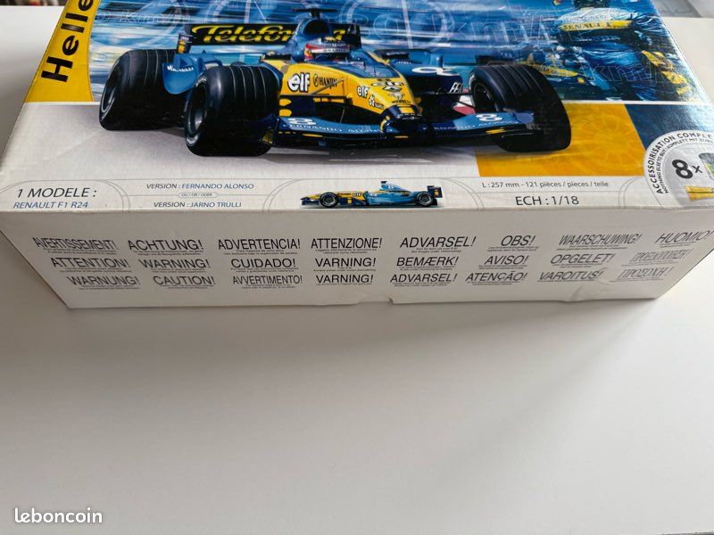 Maquette Heller 1/18 – Renault F1 Team R24 – Kit Complet N°52701 – Neuf Scellé