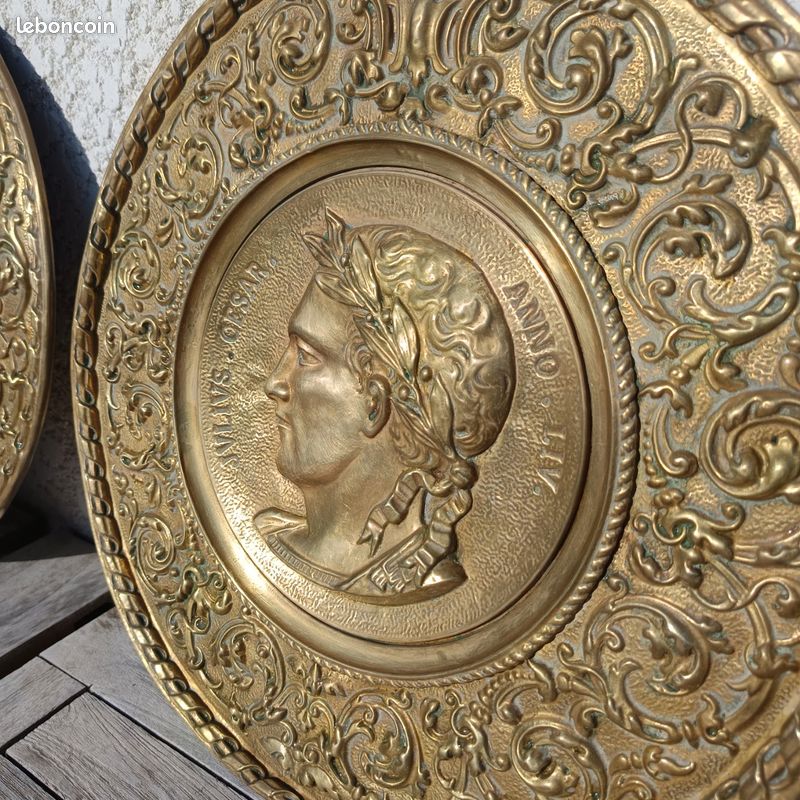 Plaque Murale Métal – Thème Empire Romain – 30 X 20 Cm – Déco Antique