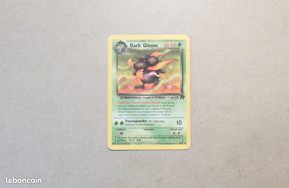 dark gloom pokemon card value Team Rocket Rare Holo Vileplume #13 Hay Fever Vintage Uncommon - Dark Gloom