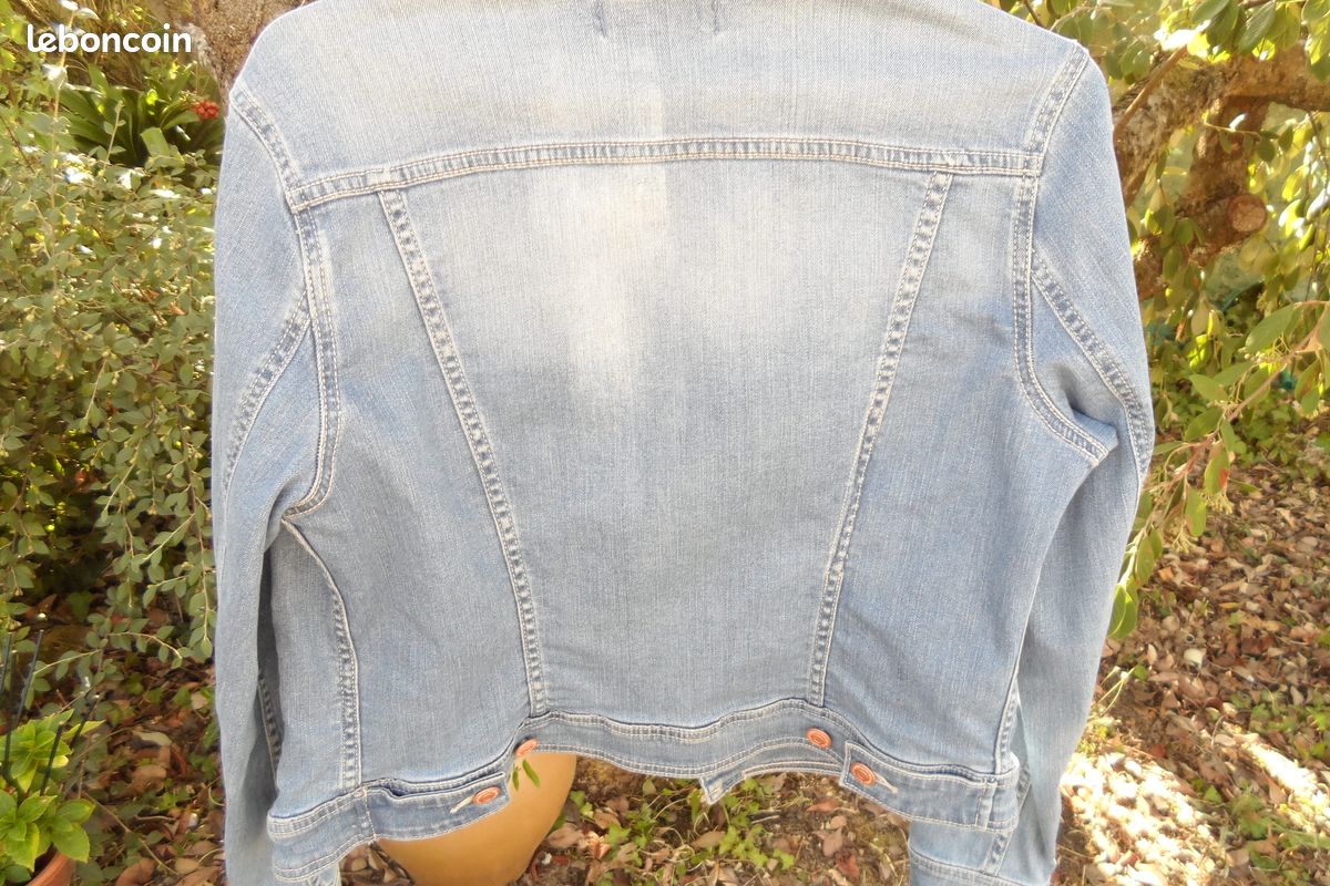 BLOUSON JEAN FEMME Camaïeu 40 (image 5)