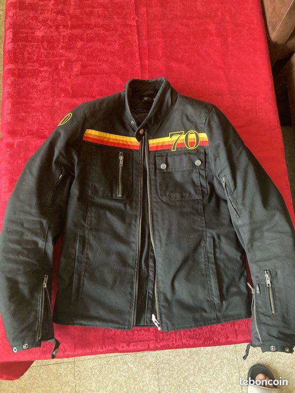 SEGURA BLOUSON MOTO Homme Cuir SUBOTAÏ Noir Interieur DRAGON Look